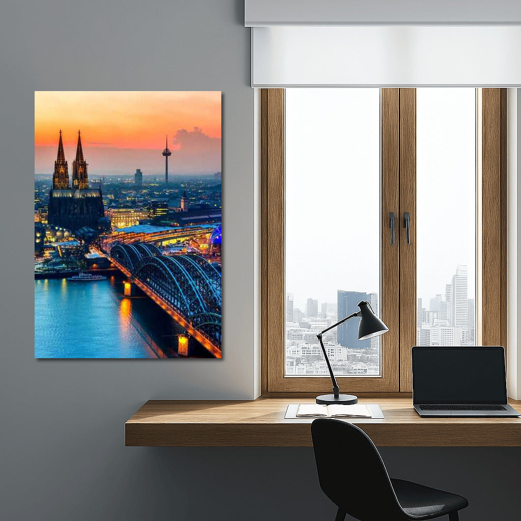 Sunset over Cologne: Germany's Evening Light
