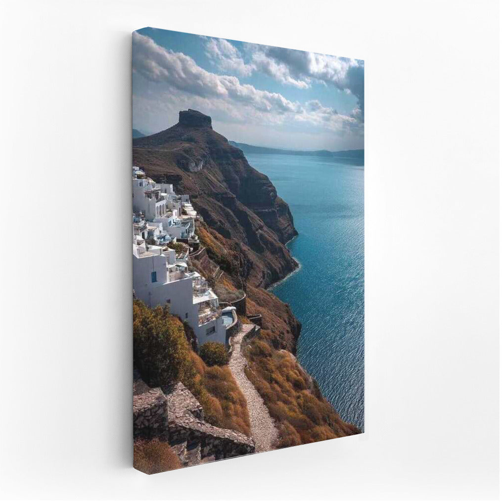 Greek Idyll: Snow-White Houses and Turquoise Sea