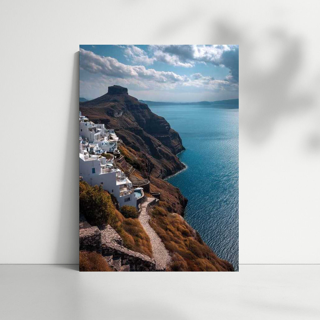Greek Idyll: Snow-White Houses and Turquoise Sea