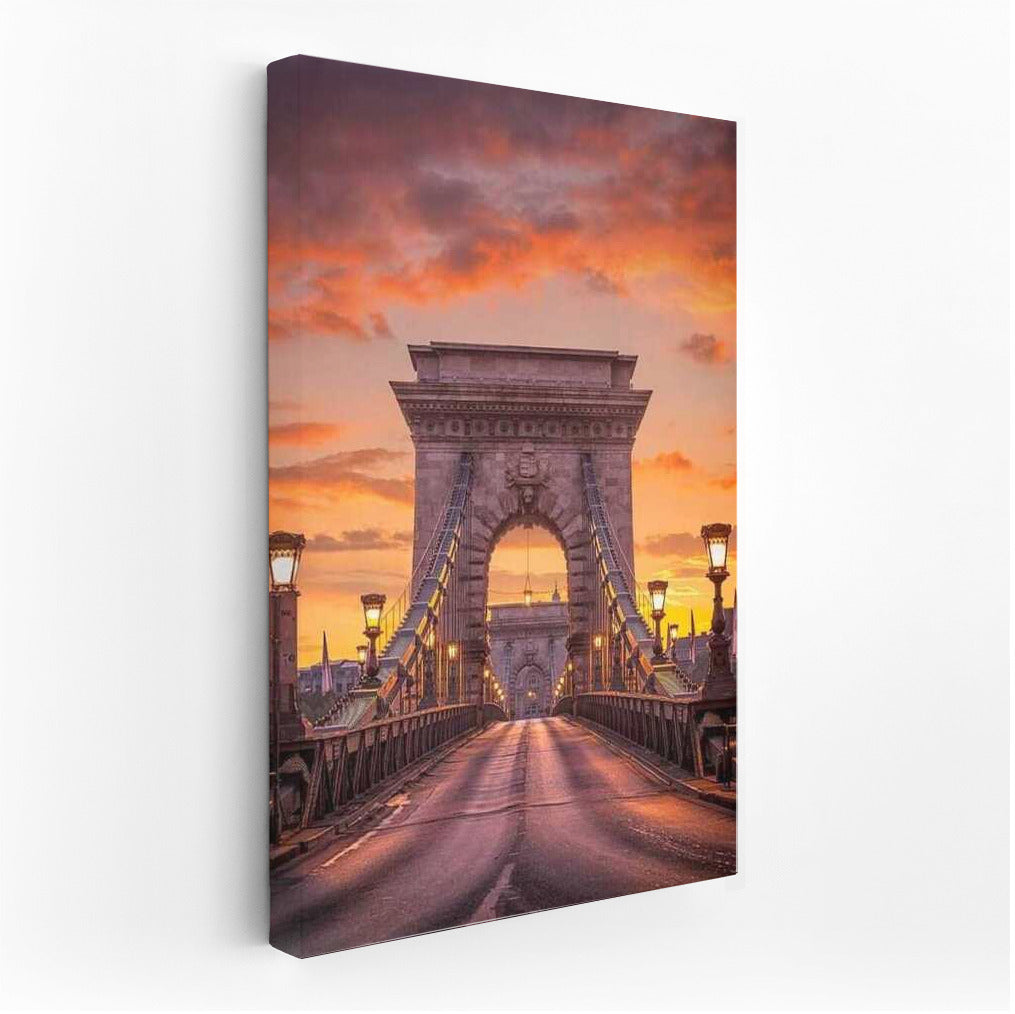 Evening Bridge of Budapest: Sunset Magic of Hungary