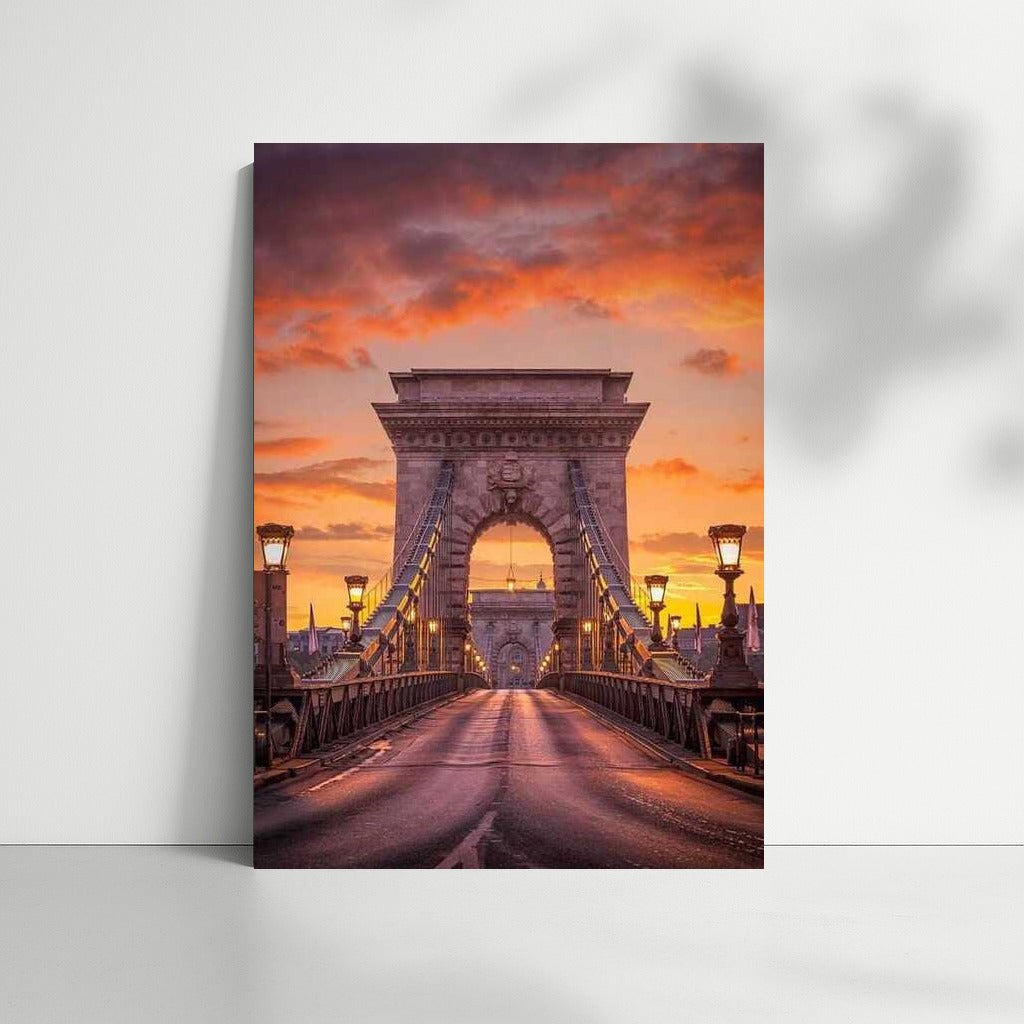 Evening Bridge of Budapest: Sunset Magic of Hungary