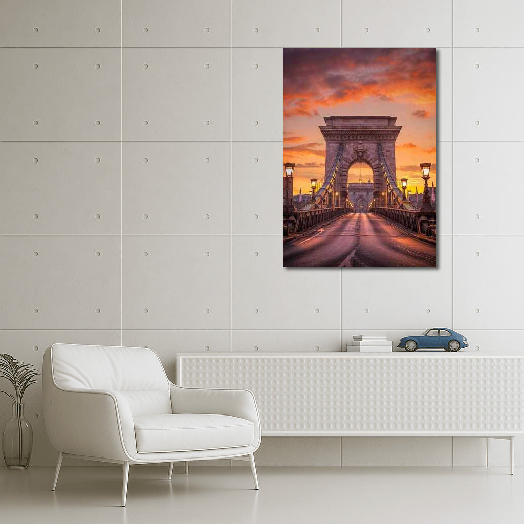 Evening Bridge of Budapest: Sunset Magic of Hungary