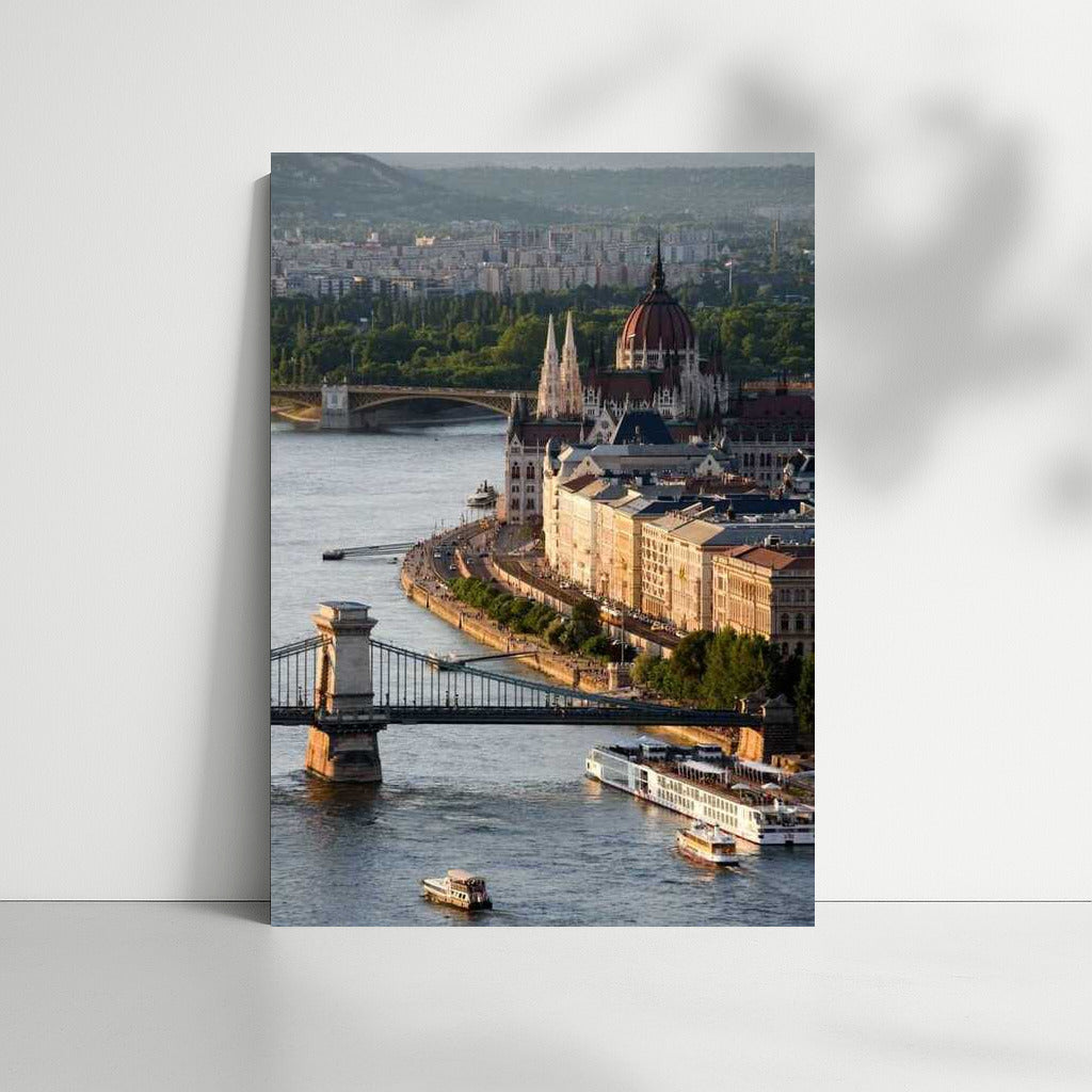 The Grandeur of Budapest: Panorama of the Danube, Hungary