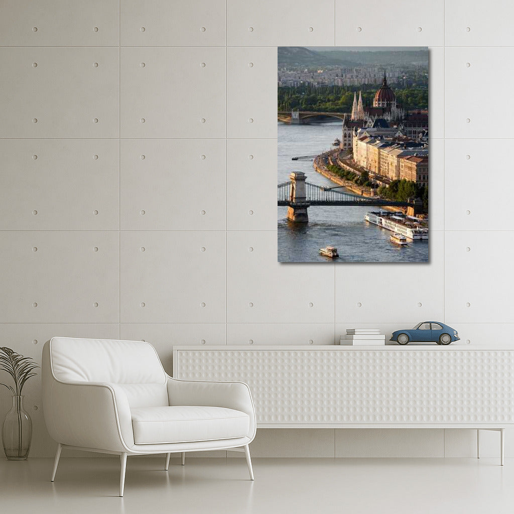 The Grandeur of Budapest: Panorama of the Danube, Hungary