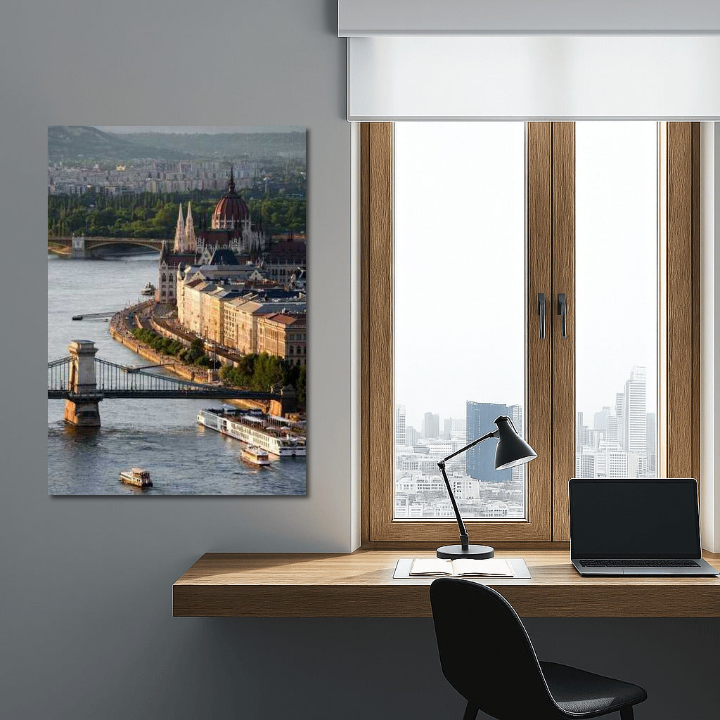 The Grandeur of Budapest: Panorama of the Danube, Hungary