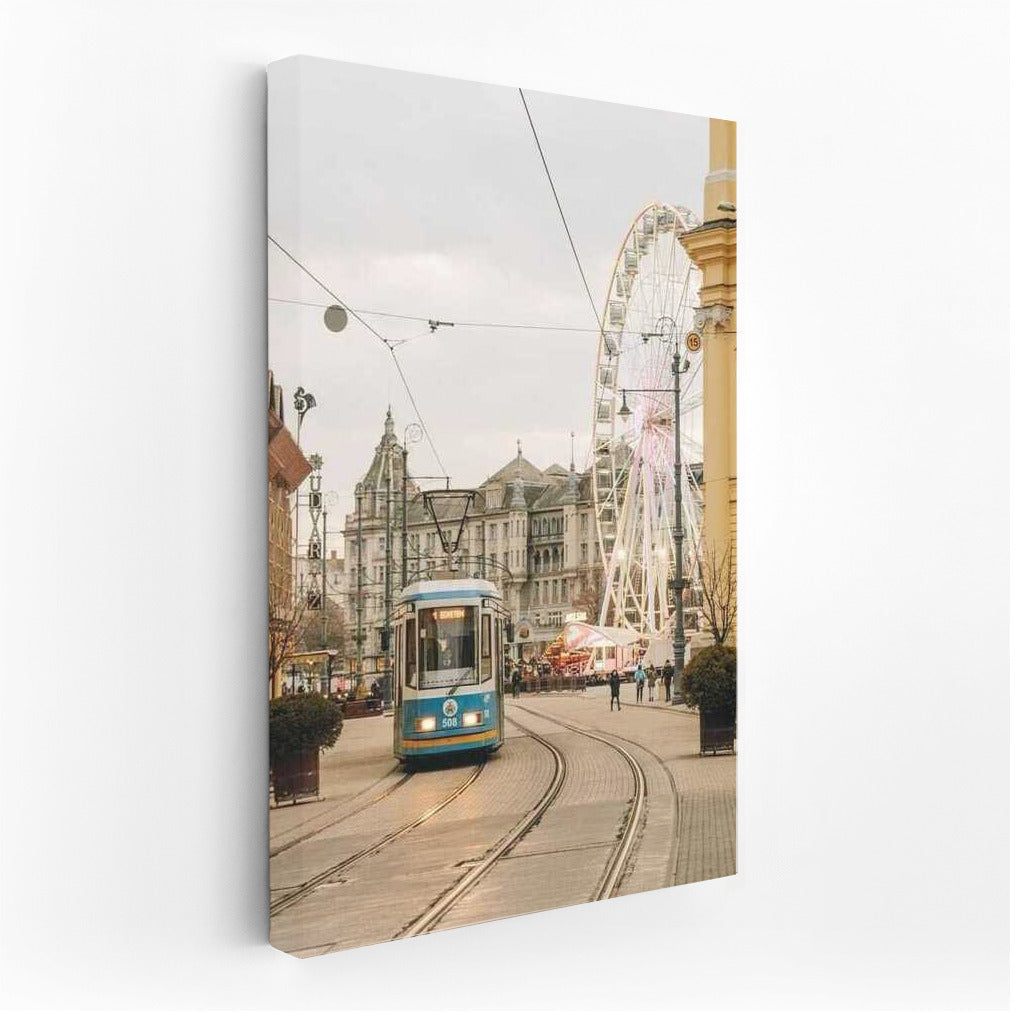 Hungarian Tram and Ferris Wheel: Cozy Colour of Budapest