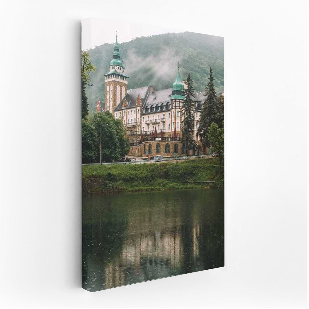 Hungarian Castle by the Lake: Majesty and Tranquility