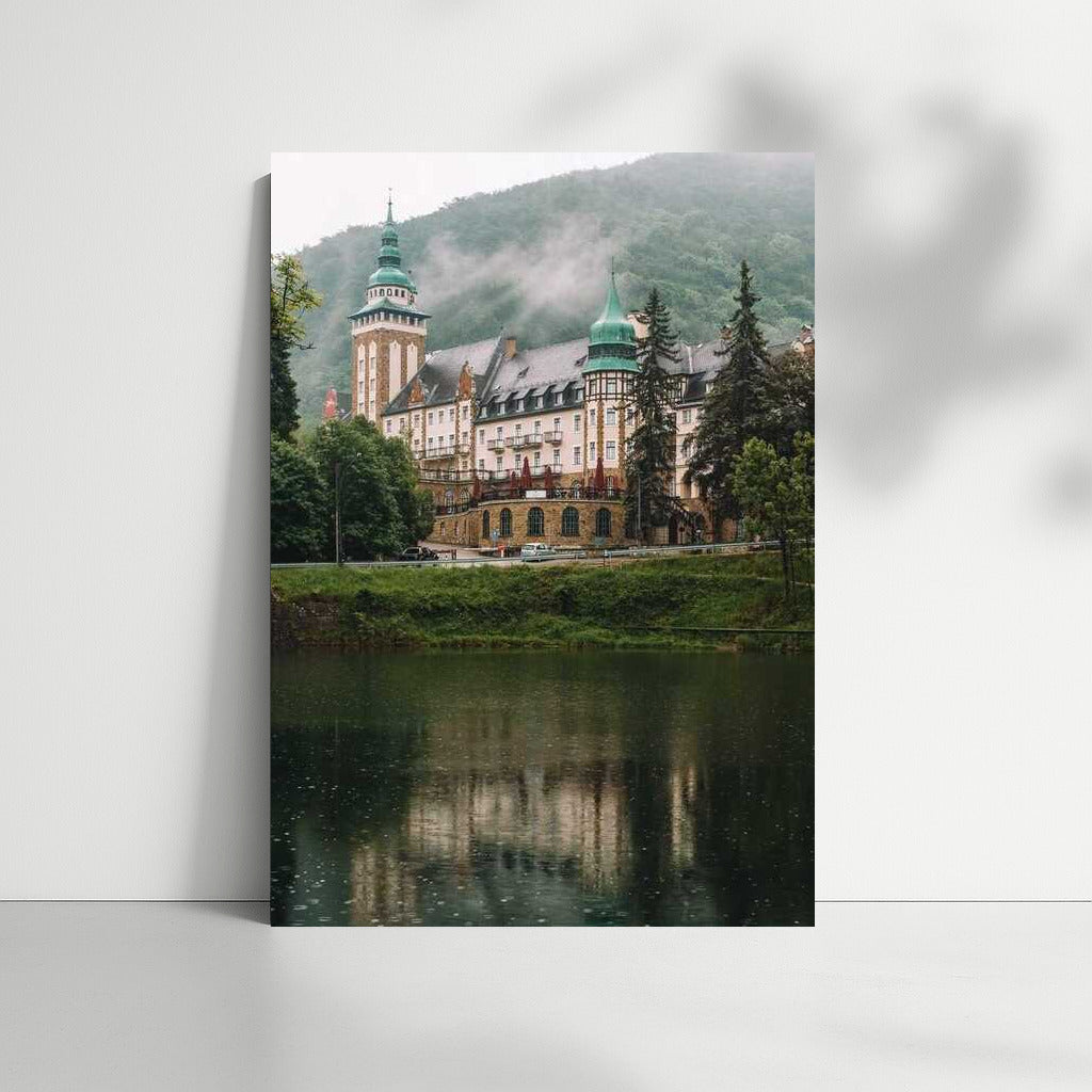 Hungarian Castle by the Lake: Majesty and Tranquility