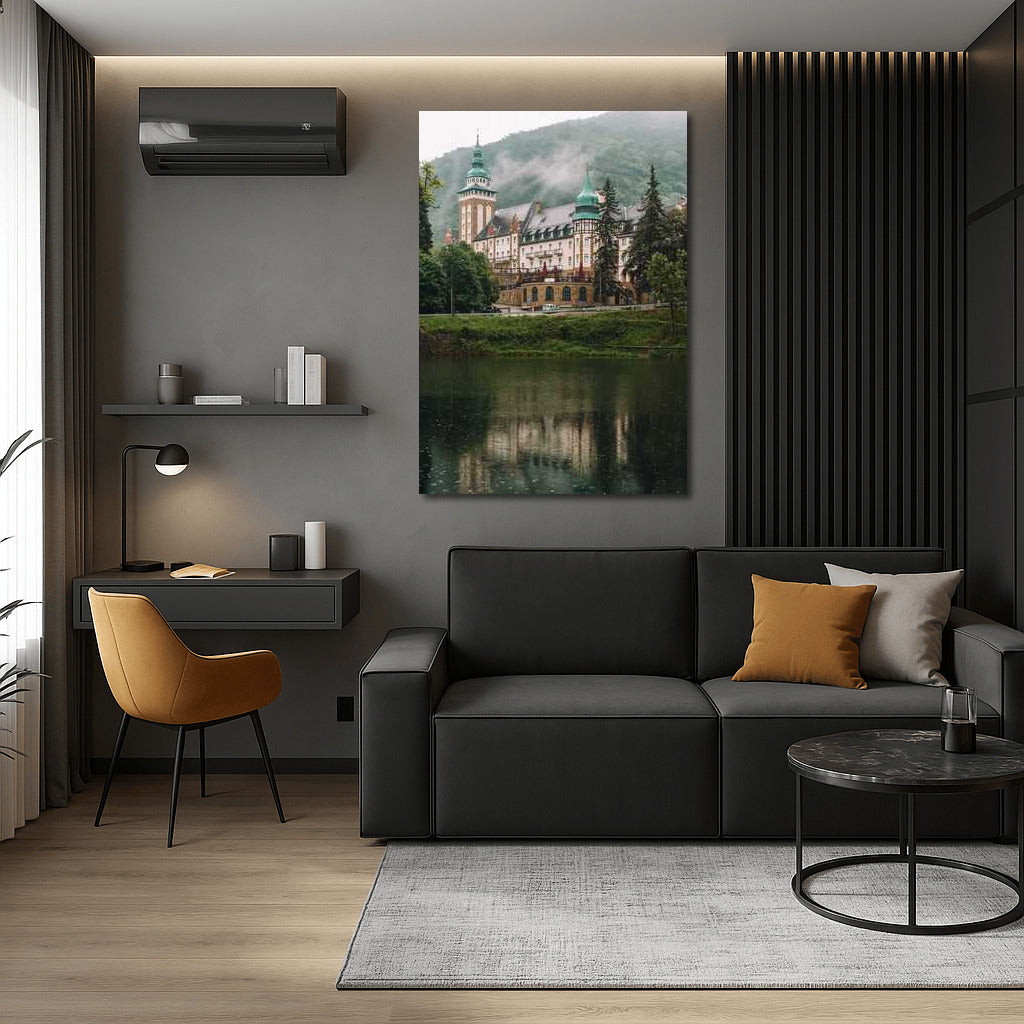 Hungarian Castle by the Lake: Majesty and Tranquility