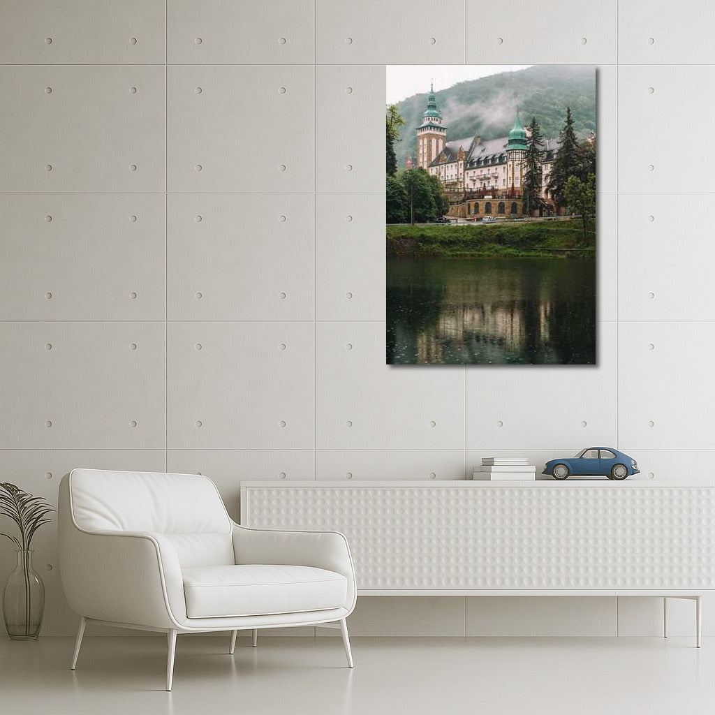 Hungarian Castle by the Lake: Majesty and Tranquility