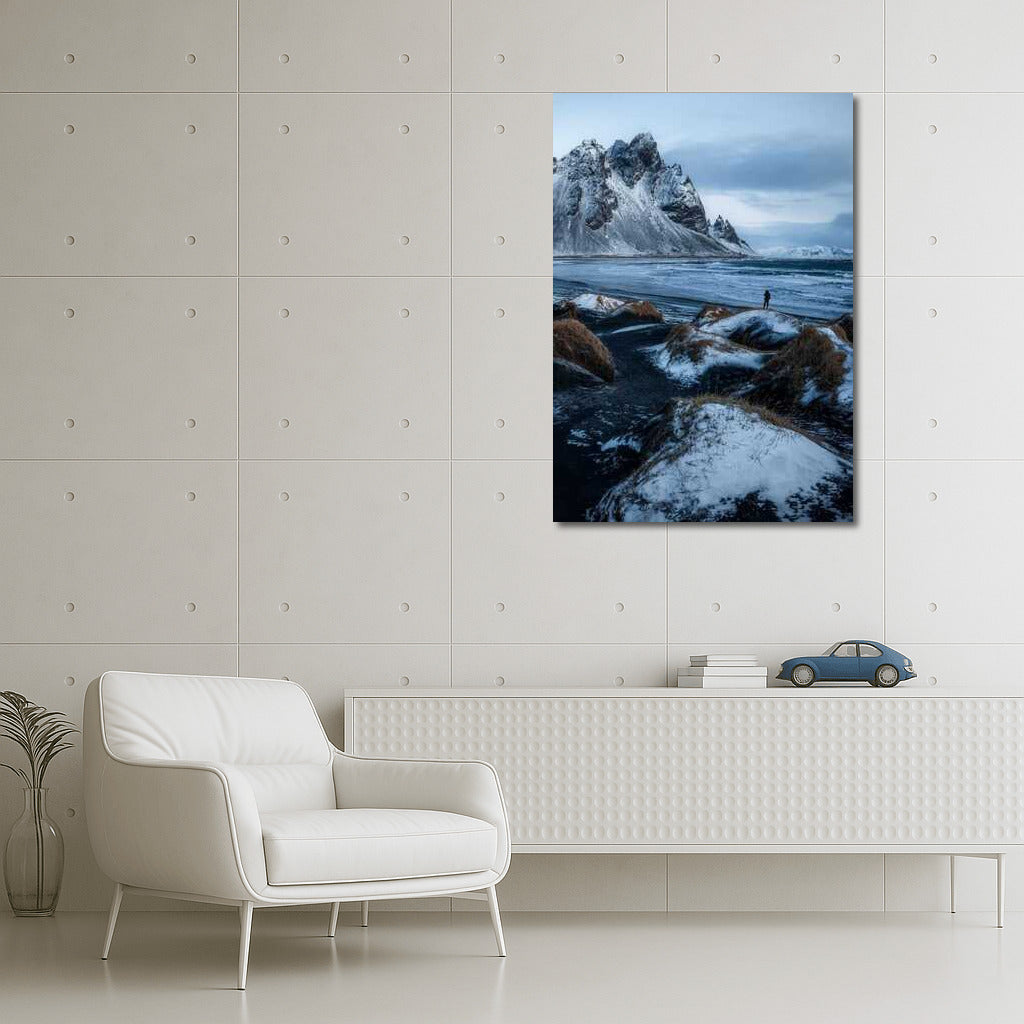 Iceland: Rugged Mountains and Icy Sea