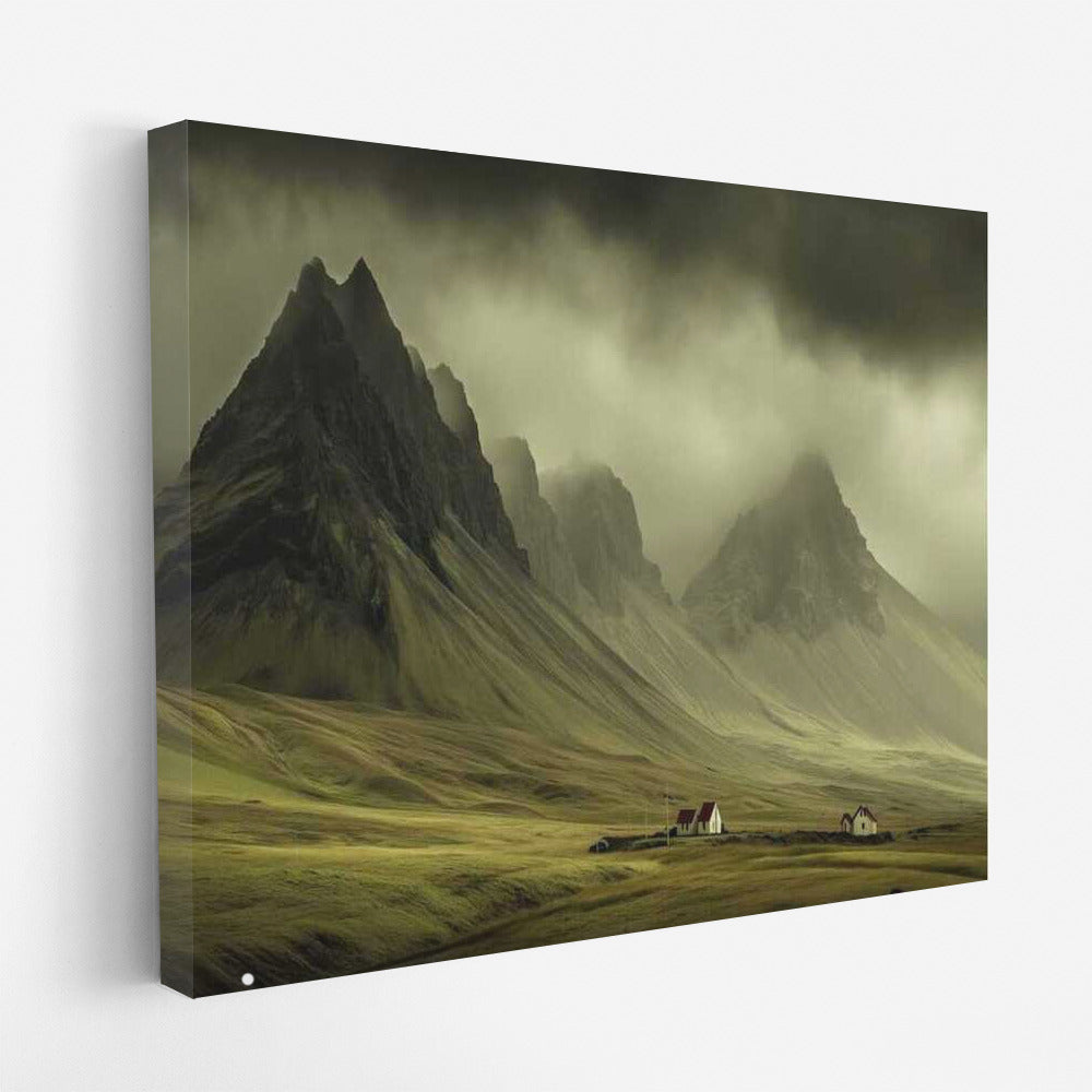 Enchanted Mountains of Iceland: Cozy Cabins in the Fog