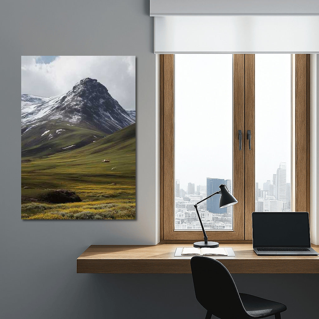 Iceland's Mountain Top: Green Spaces and Natural Charm