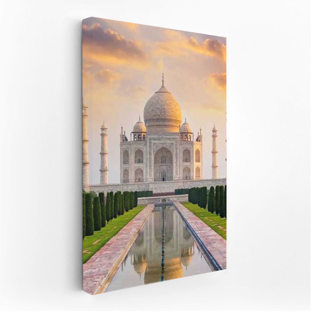 Taj Mahal in Sunset Glow: The Beauty of India