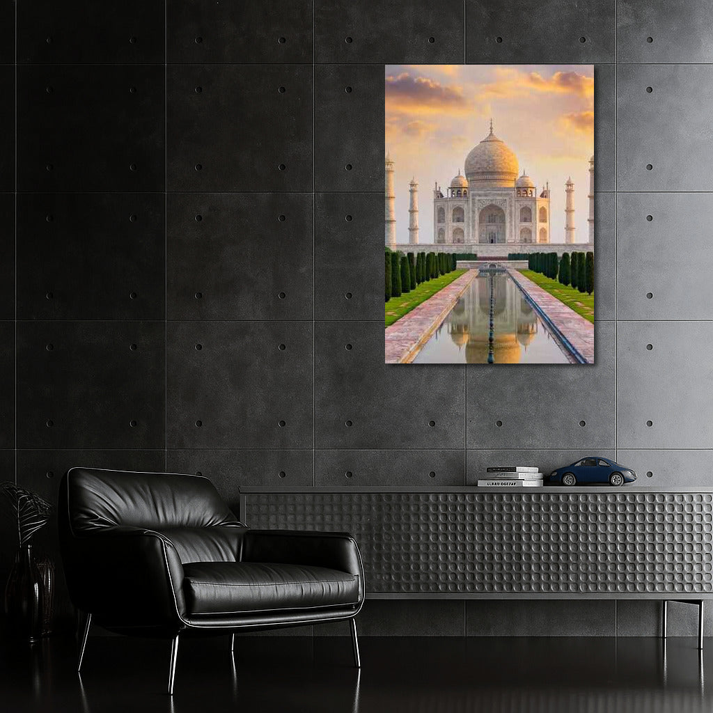 Taj Mahal in Sunset Glow: The Beauty of India