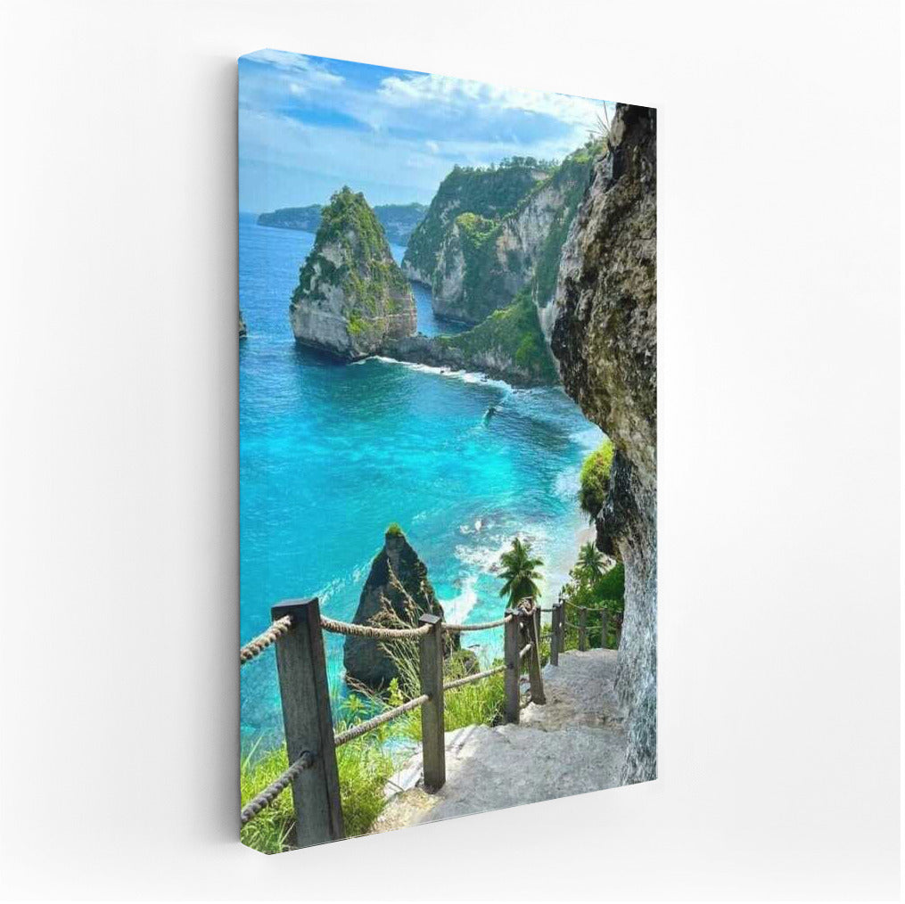 Indonesia's Tropical Paradise: Azure Waters and Majestic Rocks