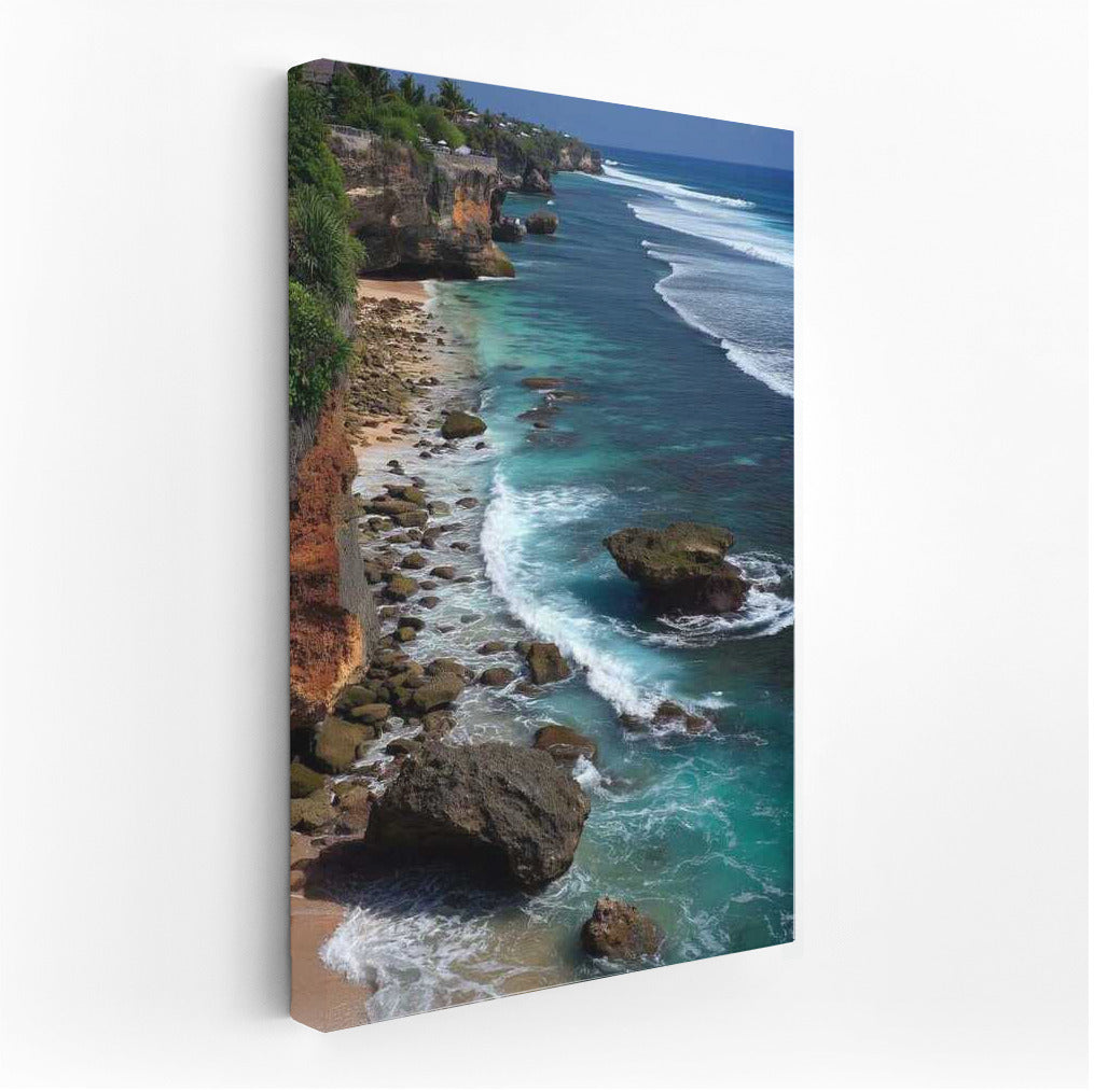 Turquoise Waves of Indonesia: Rocky Shores and Coastal Magic