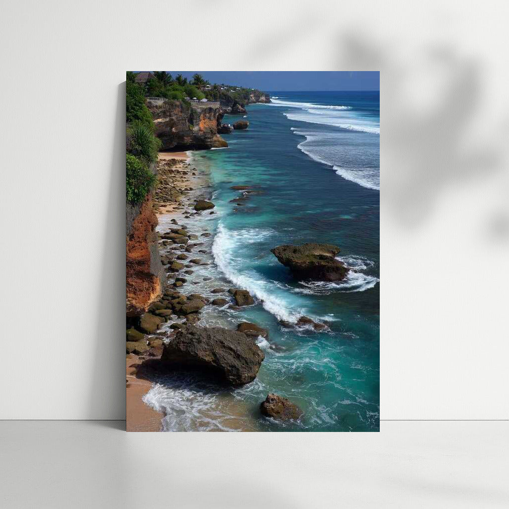 Turquoise Waves of Indonesia: Rocky Shores and Coastal Magic