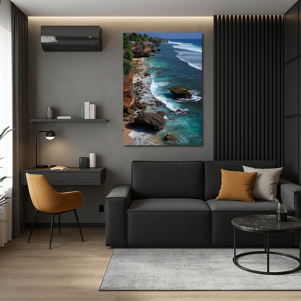 Turquoise Waves of Indonesia: Rocky Shores and Coastal Magic