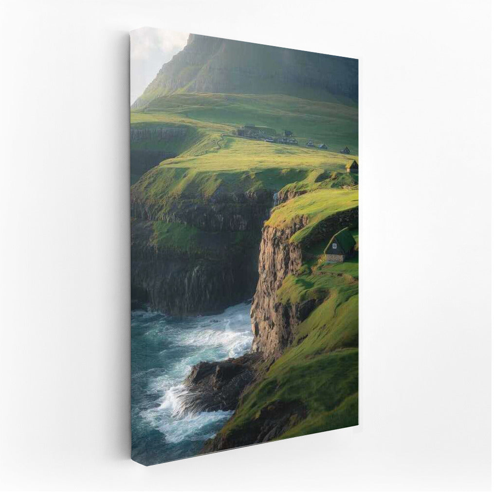 Irish Harmony: Green Hills and Ocean