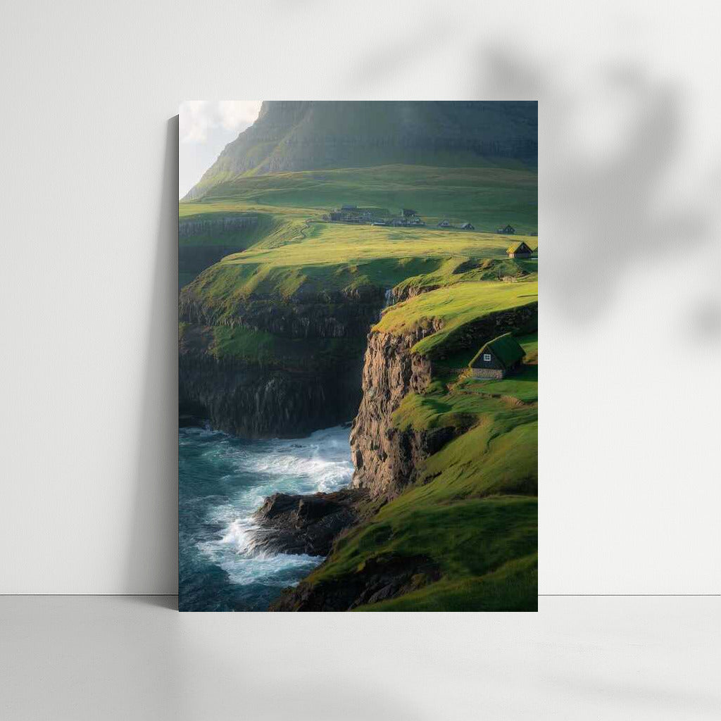 Irish Harmony: Green Hills and Ocean