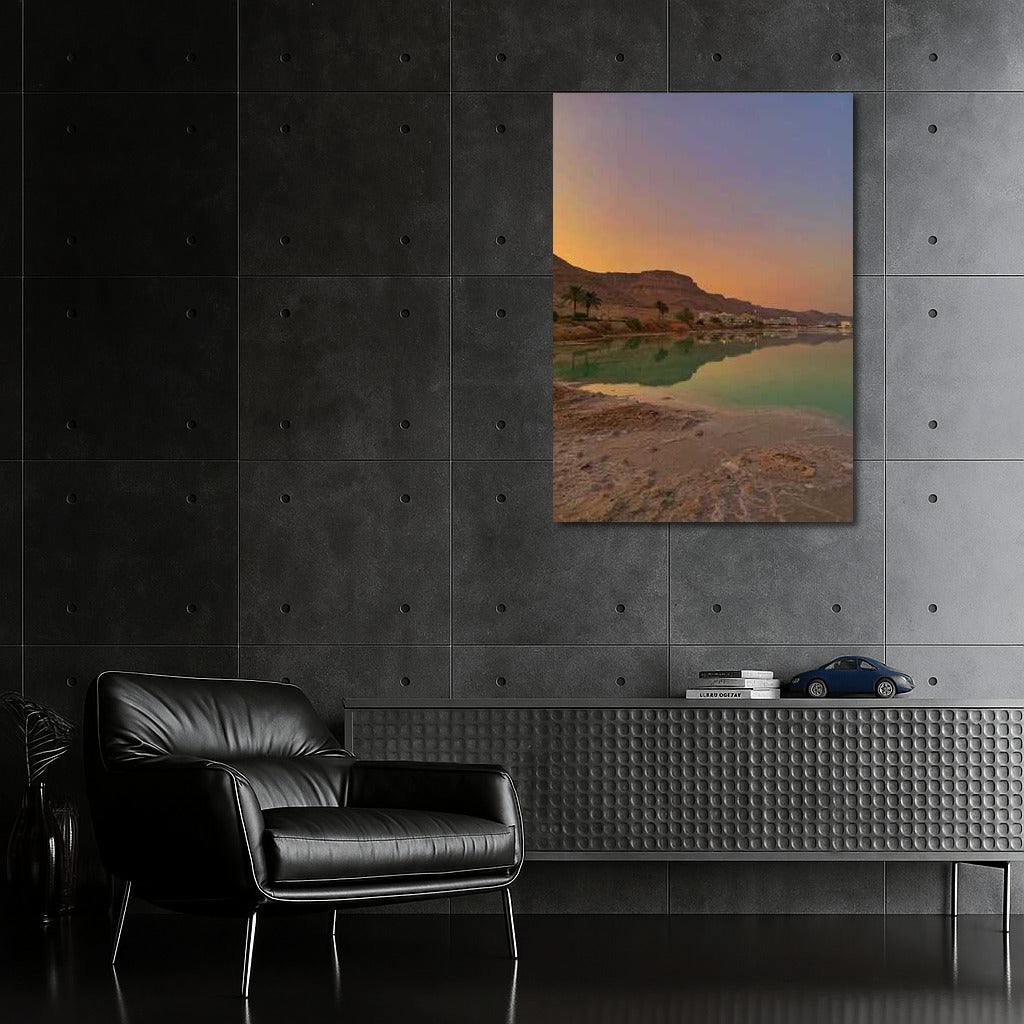 Sunset Harmony of the Desert and the Sea of Israel
