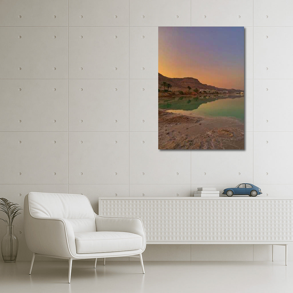 Sunset Harmony of the Desert and the Sea of Israel