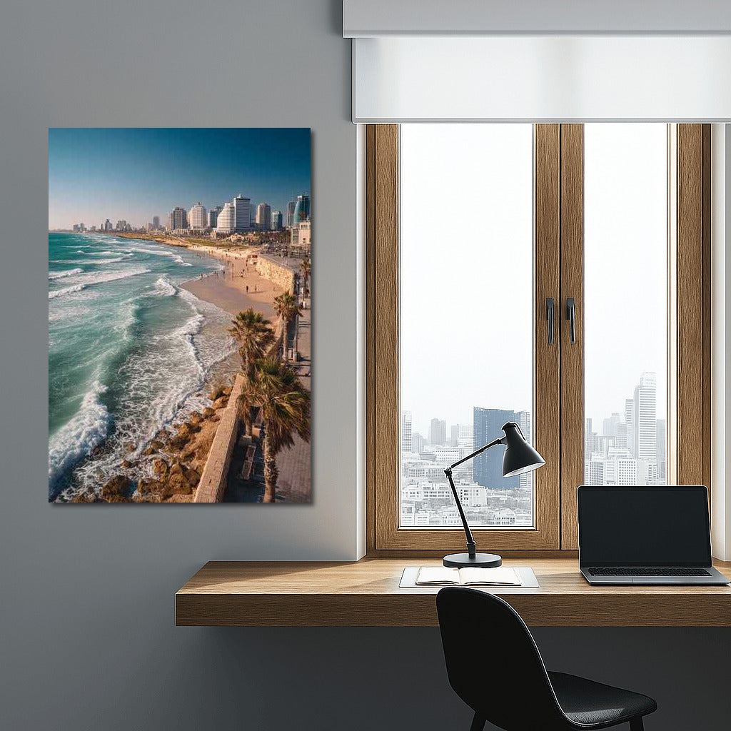 Sunny Shores of Israel: City and Sea