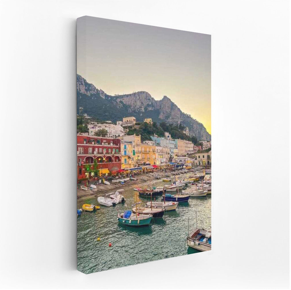 Italian Harbor: Sunset in Country Style