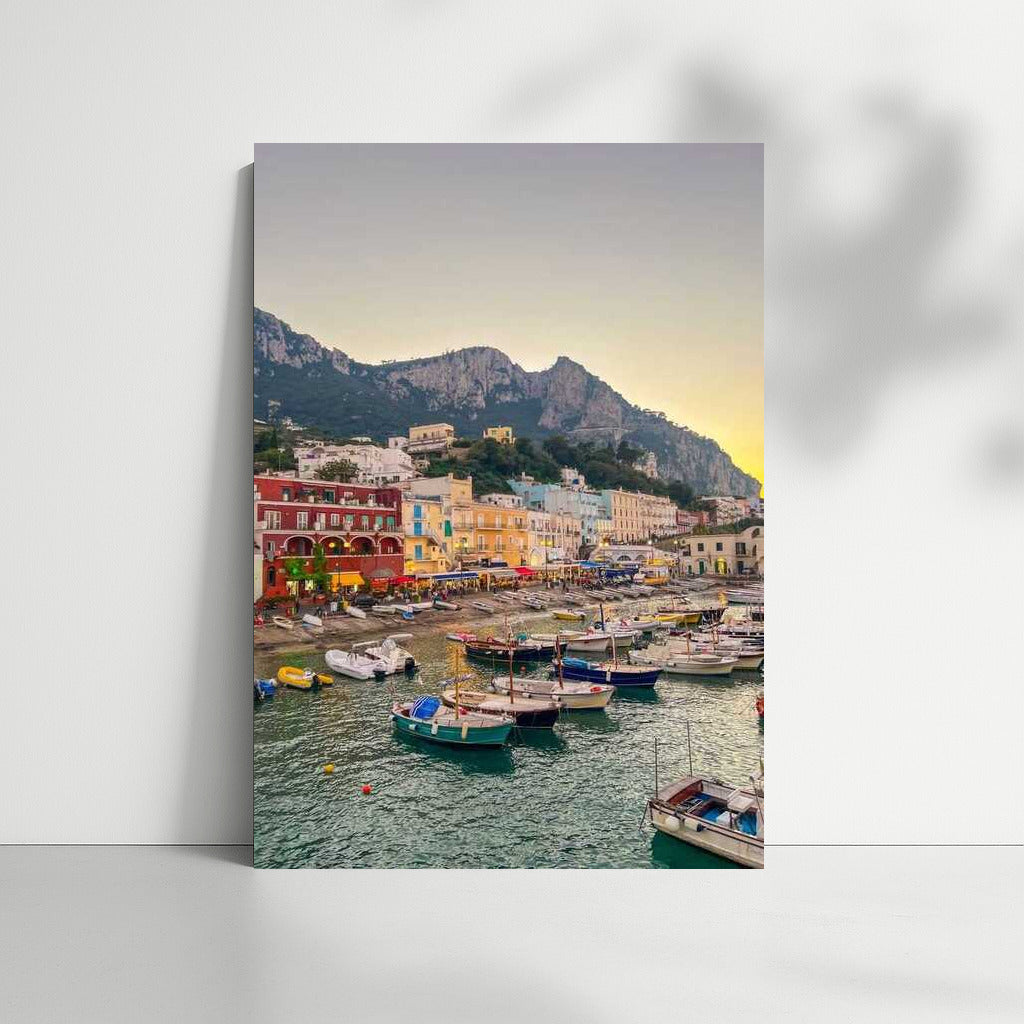 Italian Harbor: Sunset in Country Style