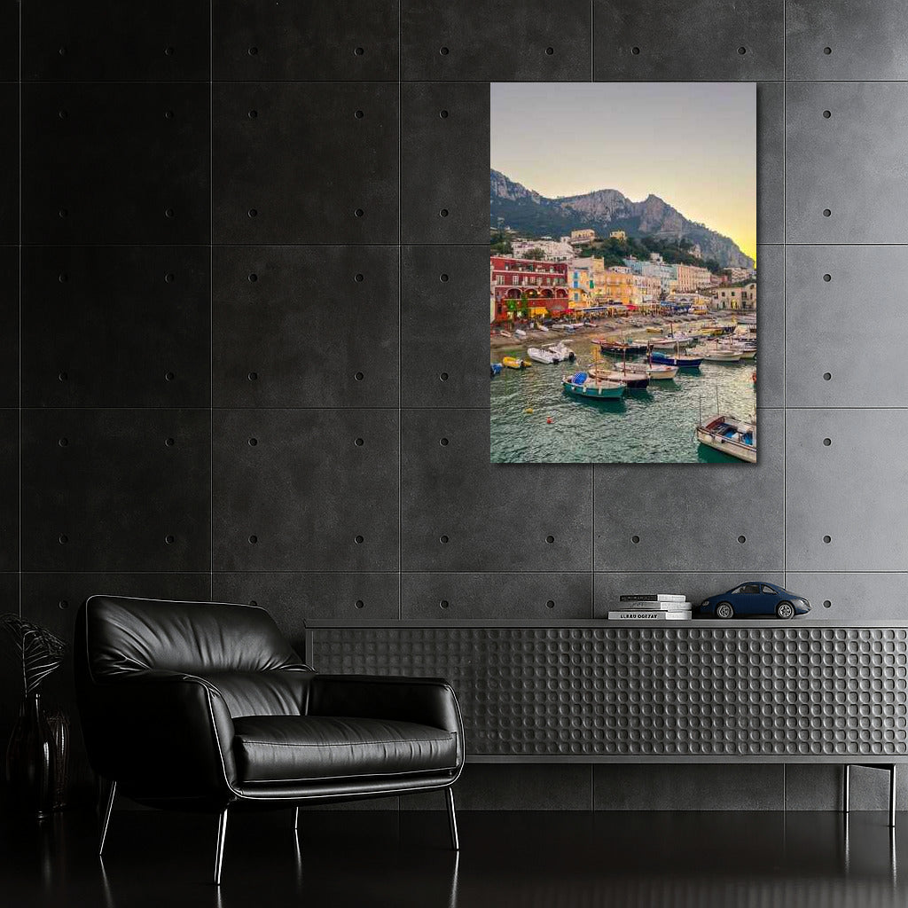 Italian Harbor: Sunset in Country Style