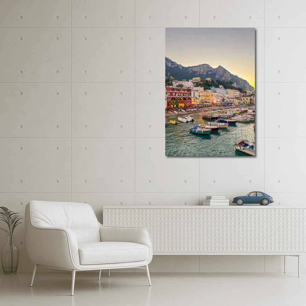 Italian Harbor: Sunset in Country Style