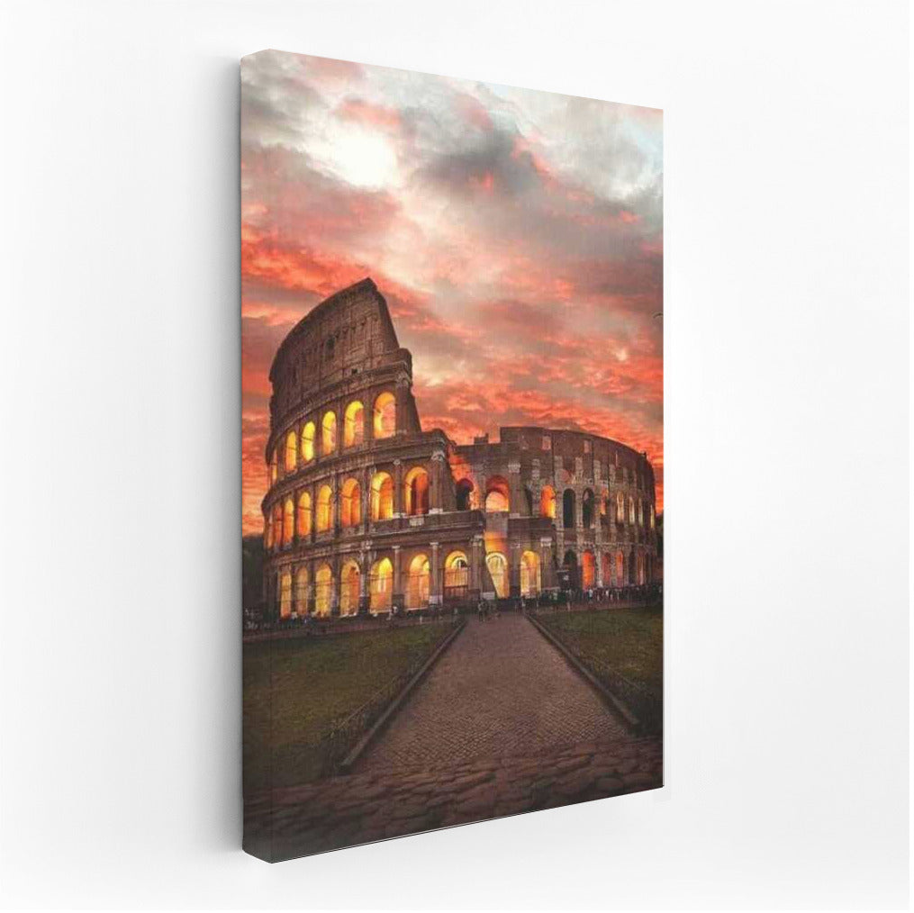 Evening Colosseum: The Magic of the Italian Sunset