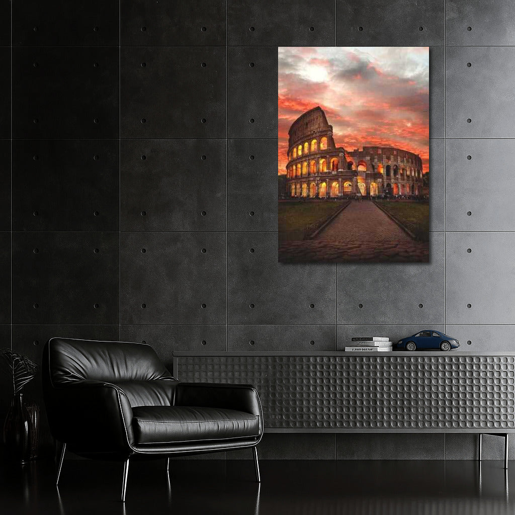 Evening Colosseum: The Magic of the Italian Sunset