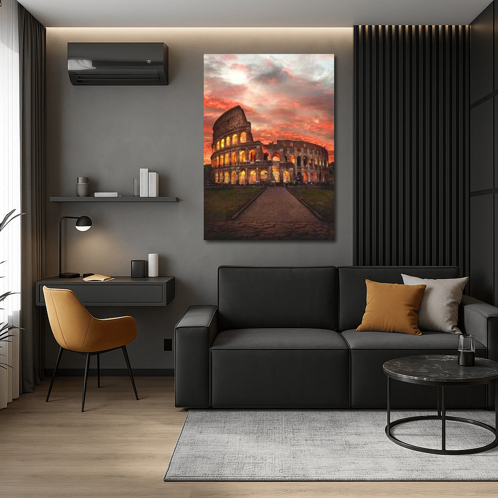Evening Colosseum: The Magic of the Italian Sunset