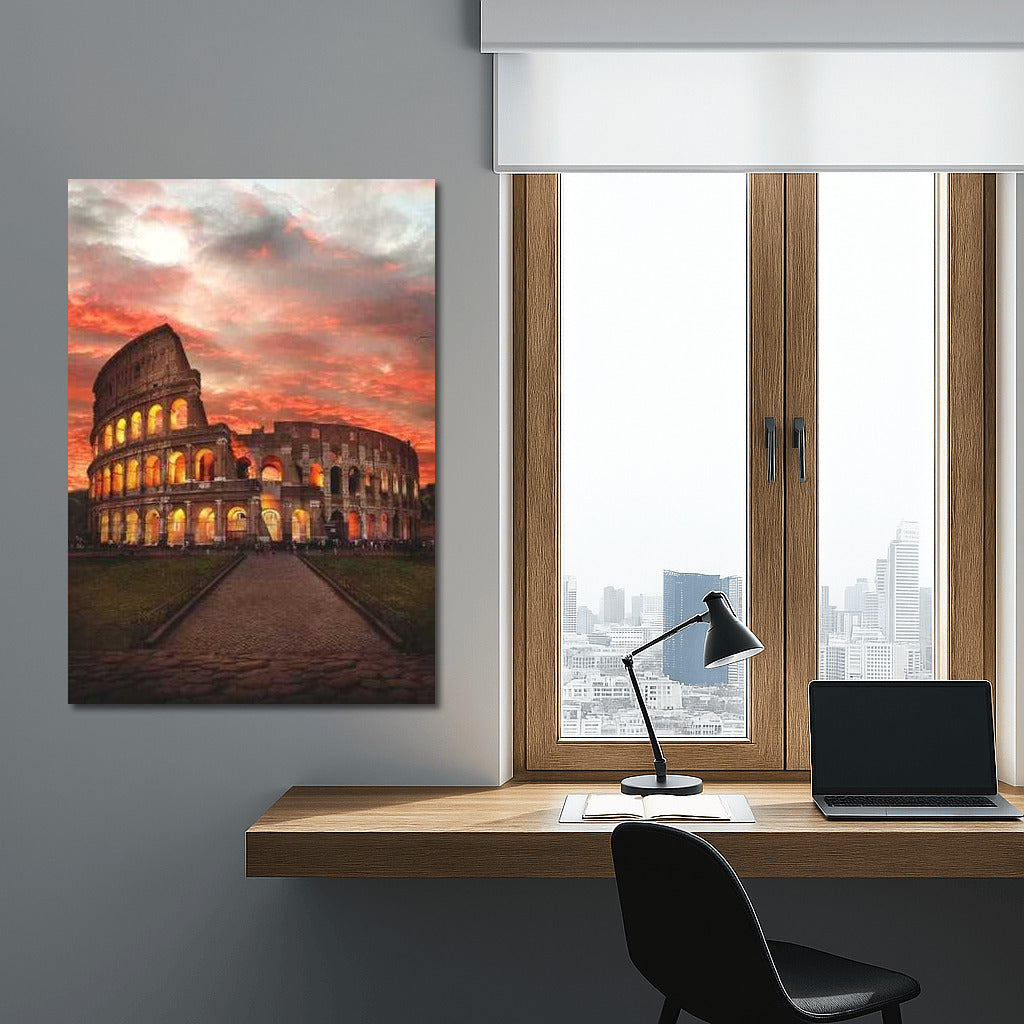 Evening Colosseum: The Magic of the Italian Sunset
