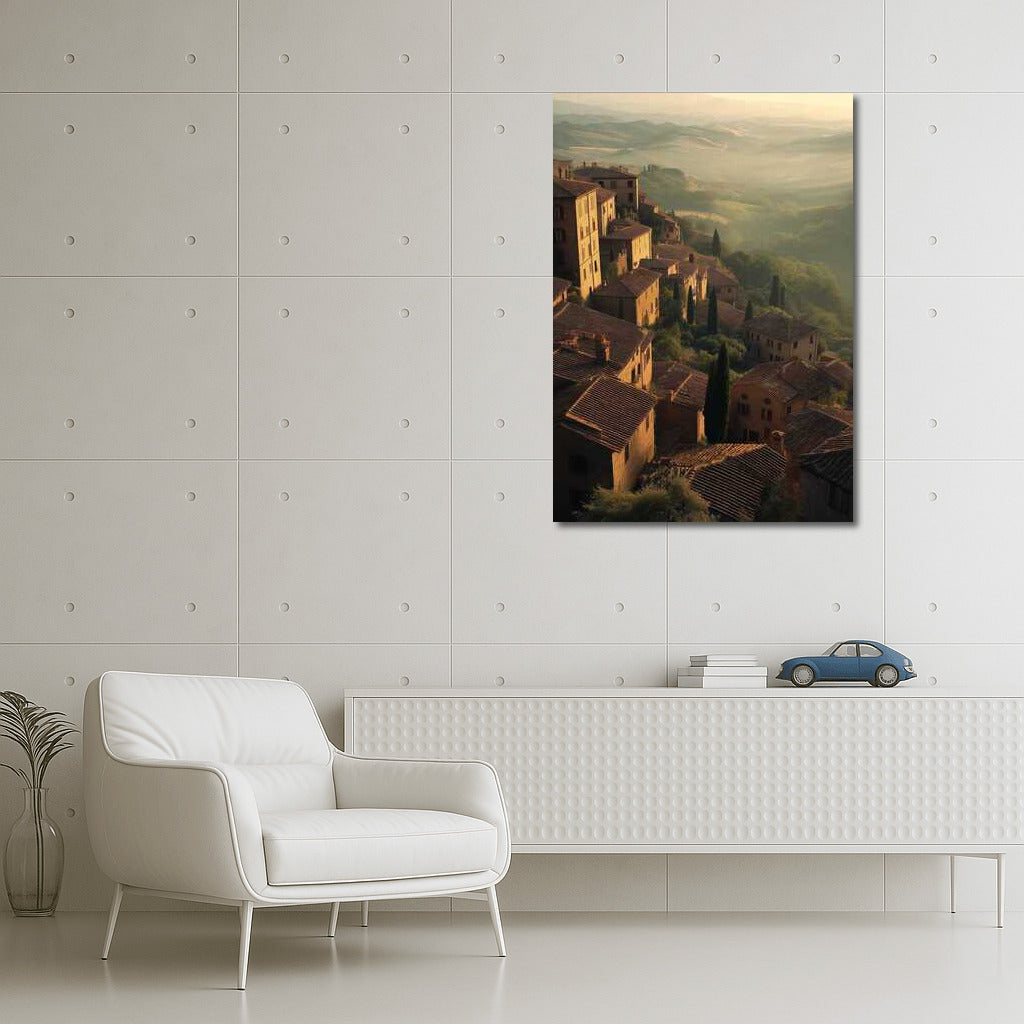 Tuscan Hills in Sunset Light: Rural Italy