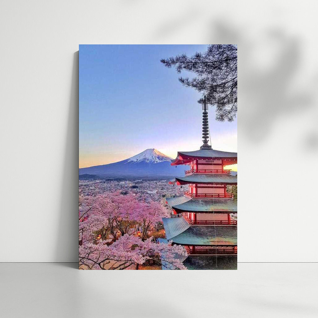 Fuji and Cherry Blossoms: Japanese Harmony