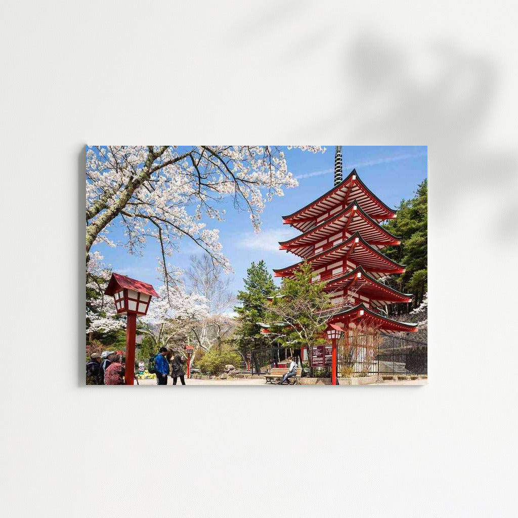 Cherry Blossoms at the Pagoda: Spring Japan