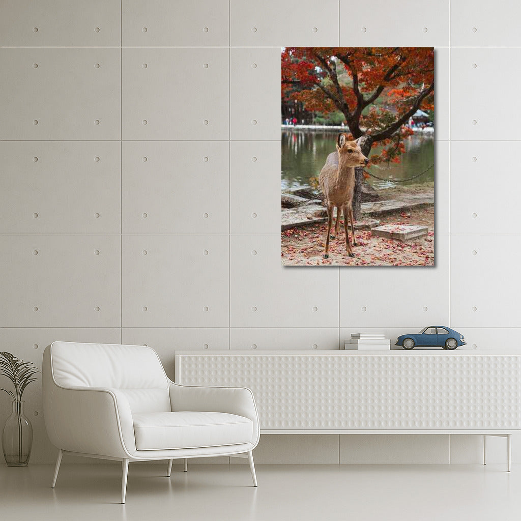 Autumn Deer in Japan's Flame Forest