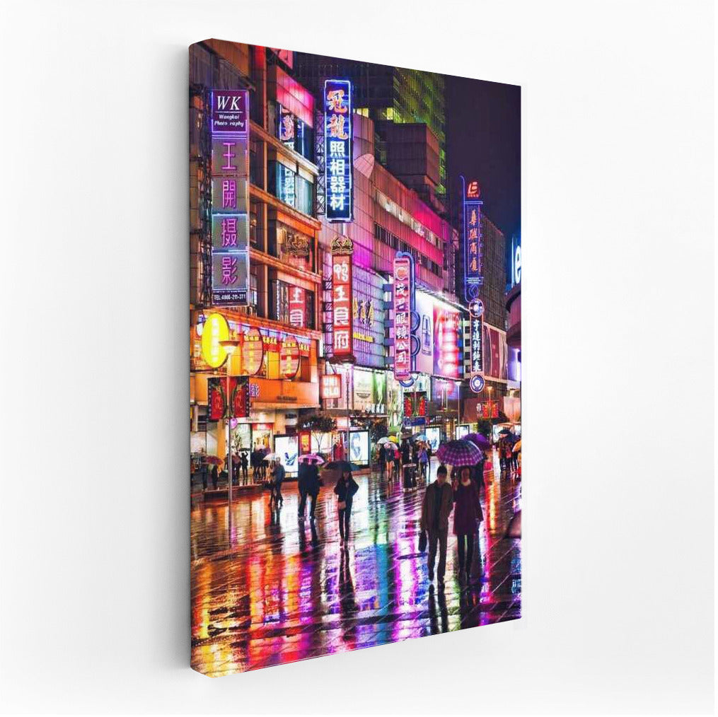 Neon Night: Bright Lights of a Japanese City
