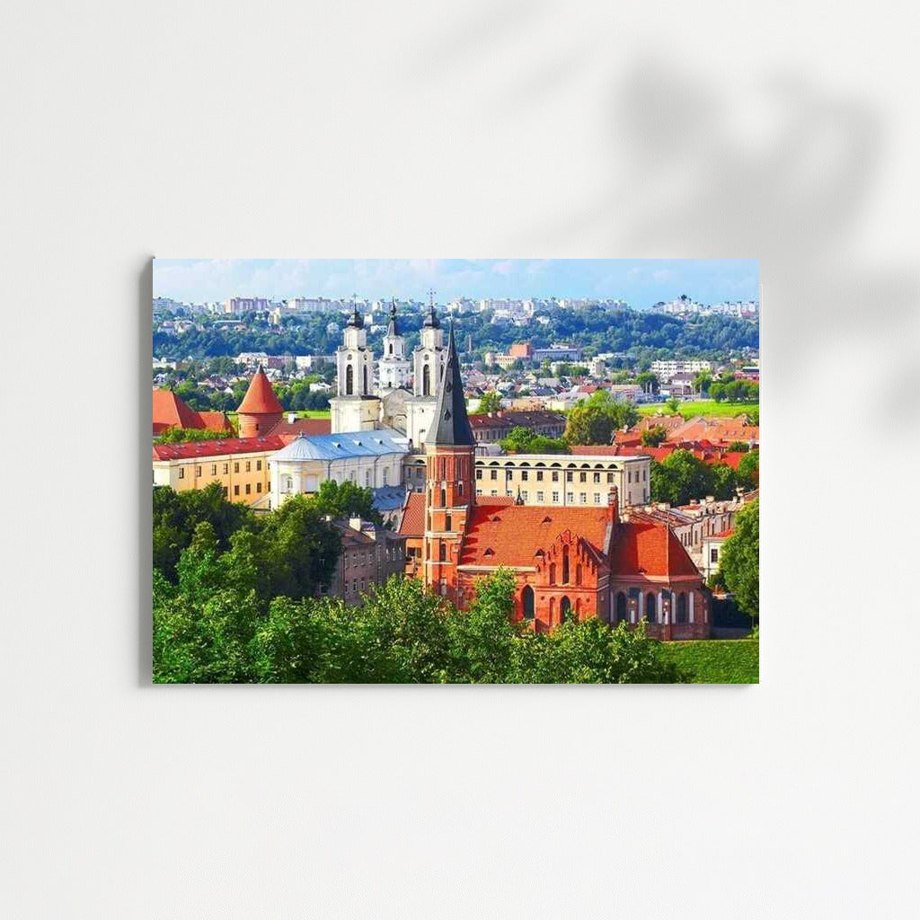 Vibrant Roofs and Spires of Lithuania: Urban Atmosphere