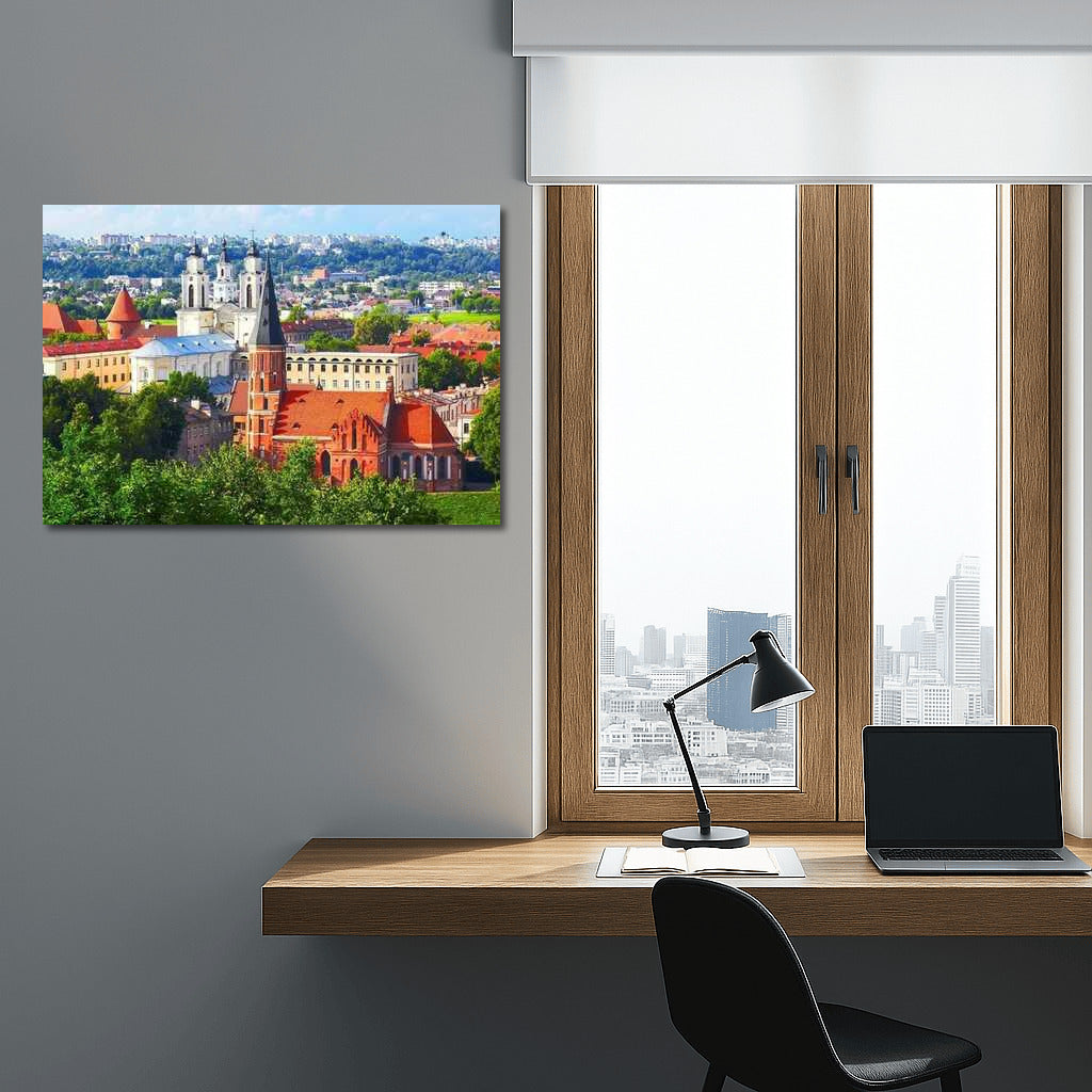 Vibrant Roofs and Spires of Lithuania: Urban Atmosphere