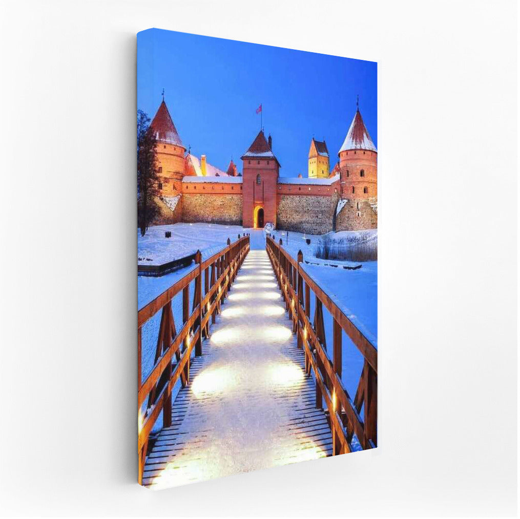 Winter Charm of Trakai Castle: Lithuanian Landscapes