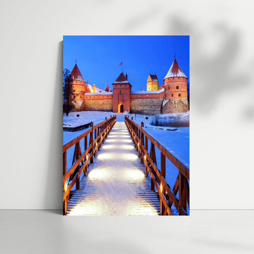 Winter Charm of Trakai Castle: Lithuanian Landscapes