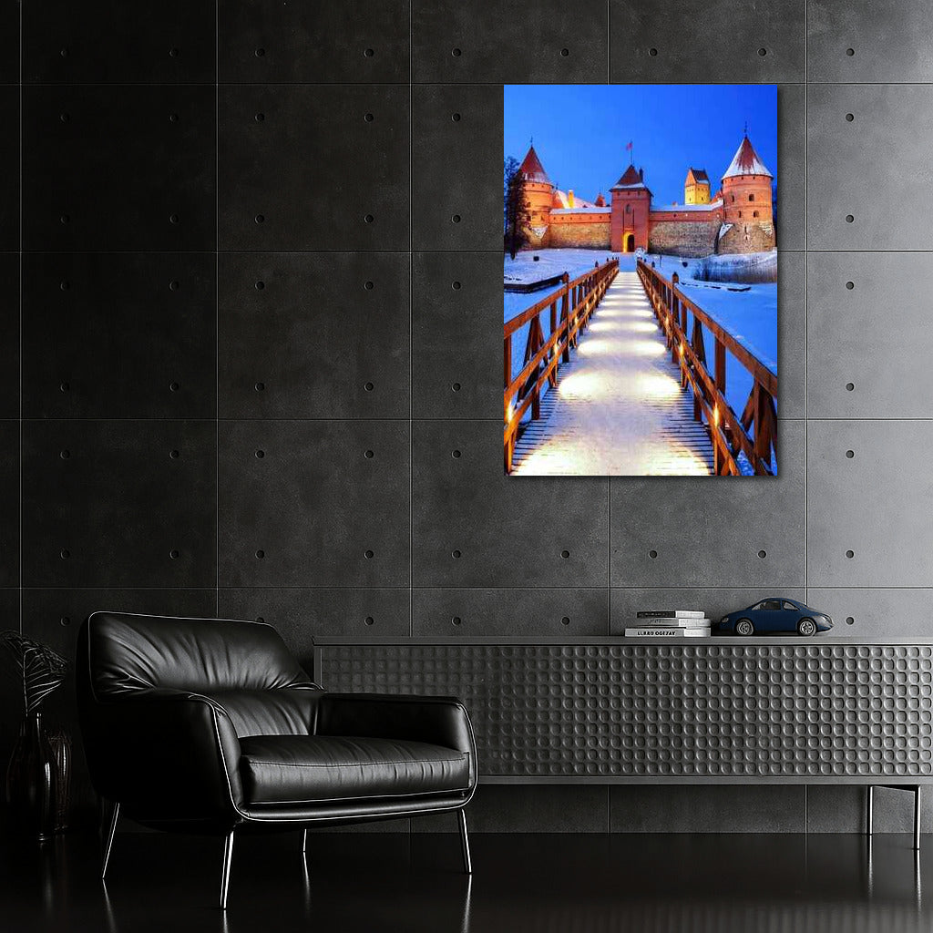 Winter Charm of Trakai Castle: Lithuanian Landscapes