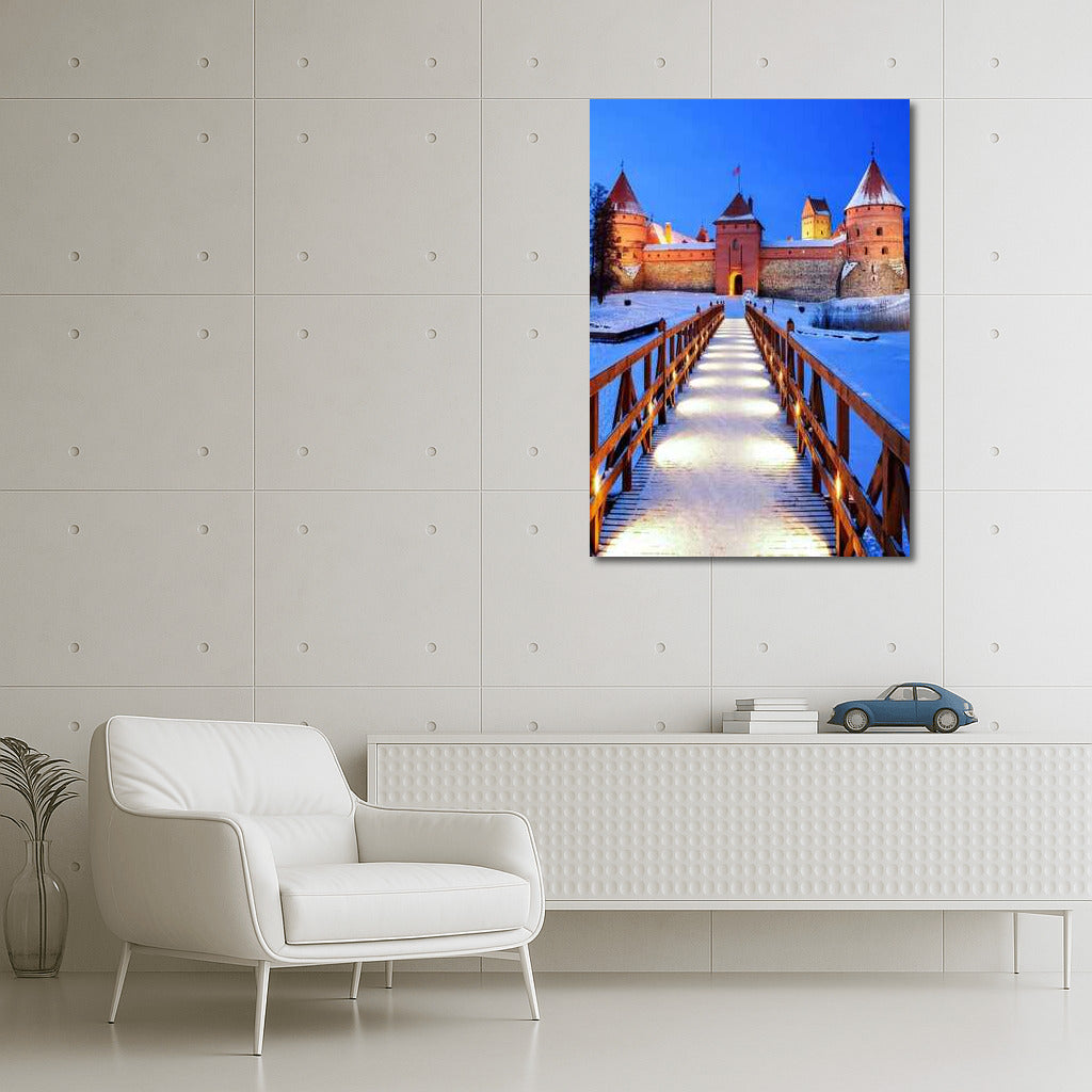 Winter Charm of Trakai Castle: Lithuanian Landscapes