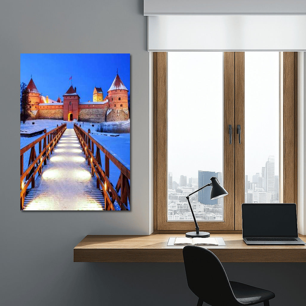 Winter Charm of Trakai Castle: Lithuanian Landscapes