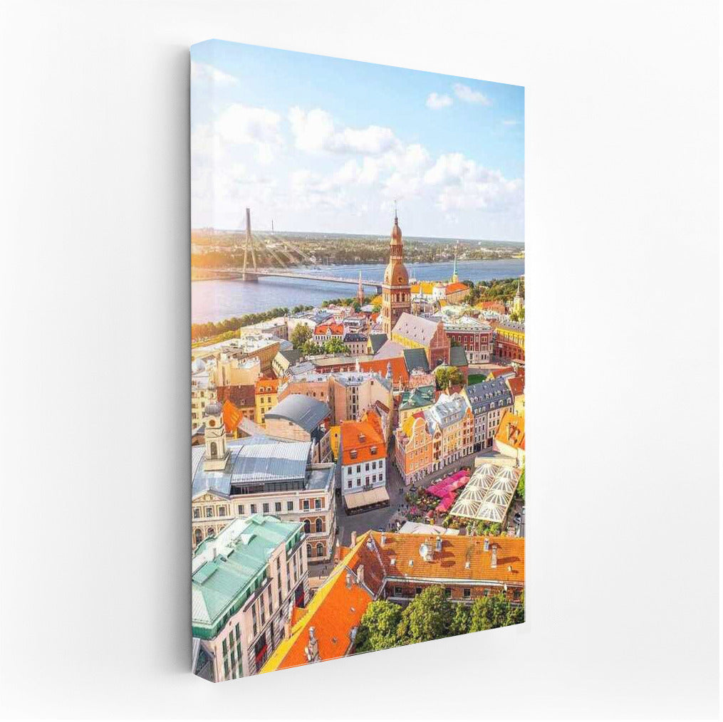 The Charm of Lithuania's Old Town: Panorama by the River