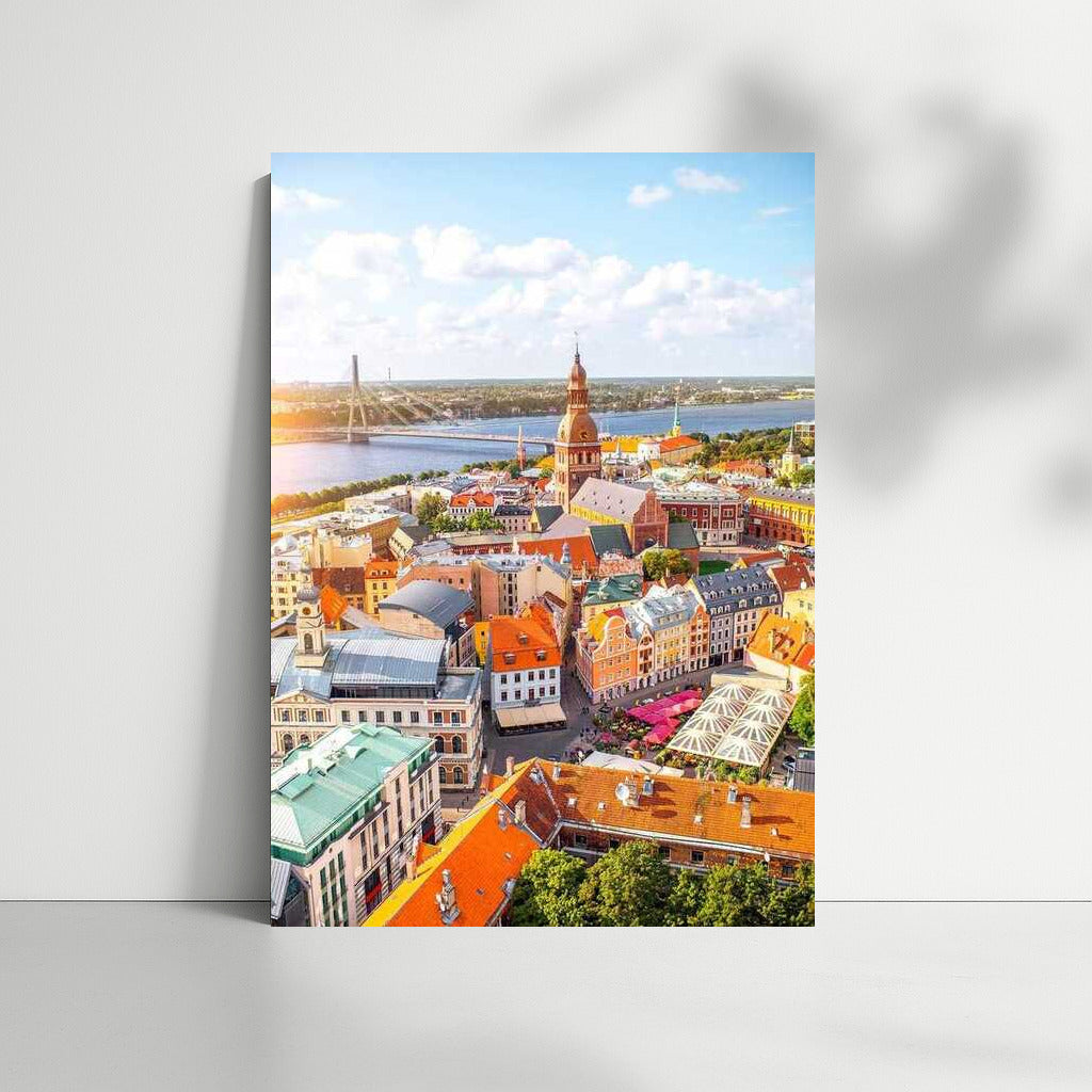 The Charm of Lithuania's Old Town: Panorama by the River